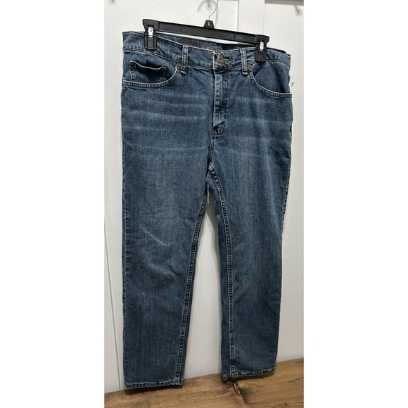 Urban Pipeline‎ MAX FLEX Jeans Slim Straight Cotton Stretch Blue Sz 34 x 30 - Picture 1 of 12